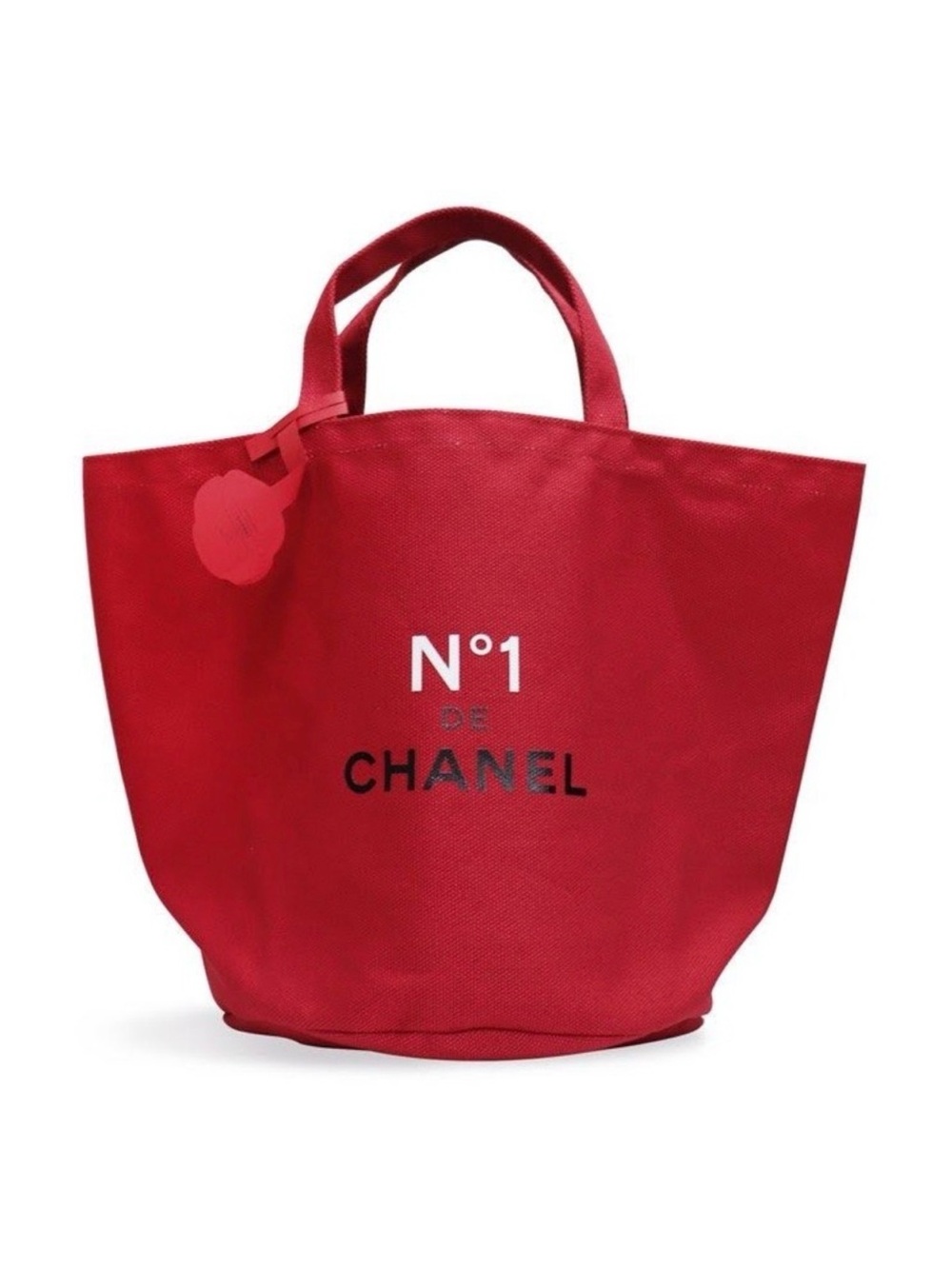 CC BEAUTÉ N°1 Canvas Tote Bag – Red | New